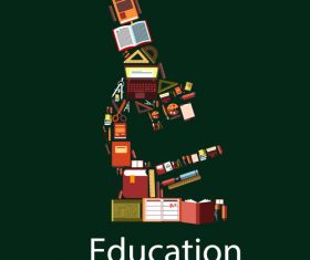 Education concept background vector