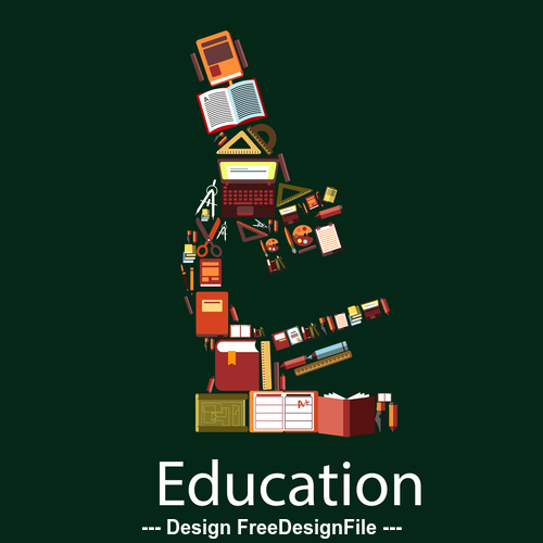 Education concept background vector