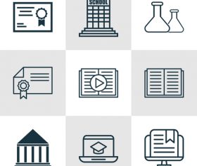 Education element icon vector