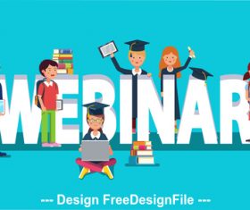 Education template illustration vector