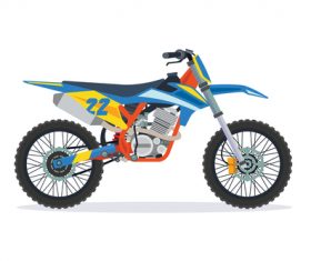 Extreme motorcross bike vector
