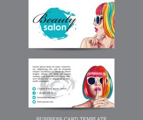 Fashion business card template vector