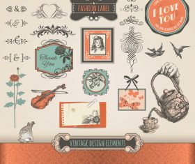 Fashion decorative label vector