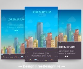 Floor vertical banners vector