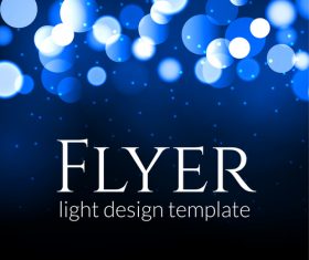 Flyer light design template vector