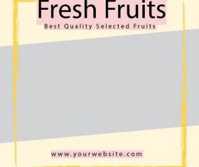 Fresh Fruit Media Backgrund Psd Design