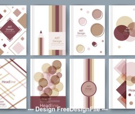 Geometry cover template vector