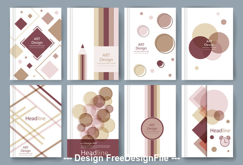 Geometry cover template vector