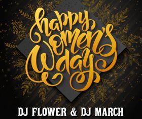 Golden luxury flyer vector