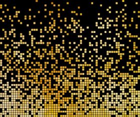 Golden squares background vector