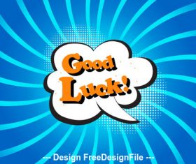 Good Luck cartoon vector