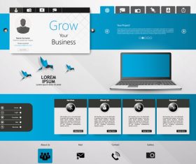 Good looking website templates vector