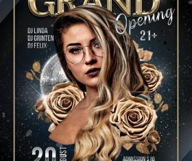 Grand Opening PSD Flyer template