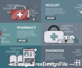 Health care banner vector