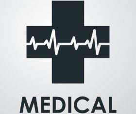 Heart rate medical icon vector