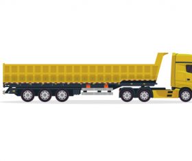 Heavy truck vector