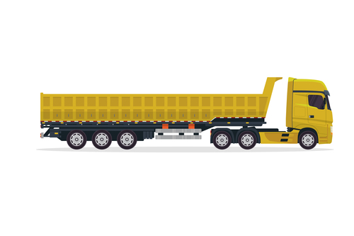 Heavy truck vector