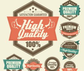 High quality label vector