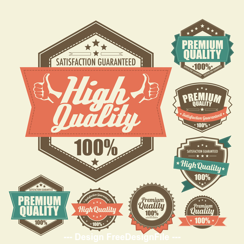 High quality label vector