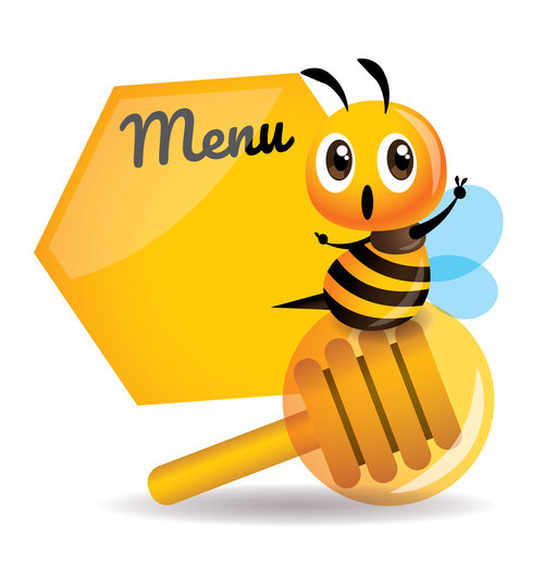 Illustration bee vector