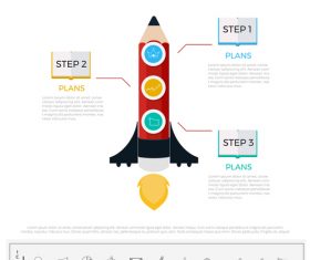 Infographic pencil book vector