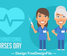 International nurse day vector