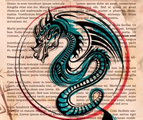 Legendary dragon vector