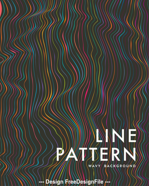 Line pattern color vector