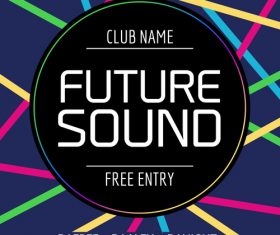 Live concert flyer vector