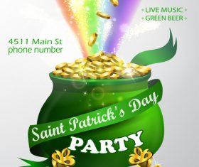 Live music flyer vector