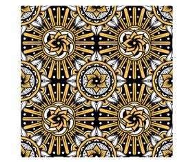 Mandala pattern cartoon background vector