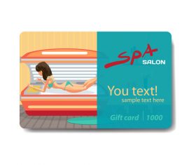 Massage discount card vector
