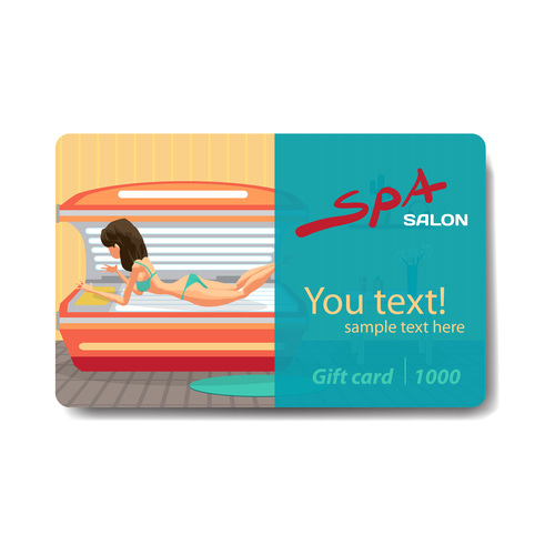 Massage discount card vector