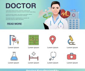 Medical Promotion Poster Flyer vector