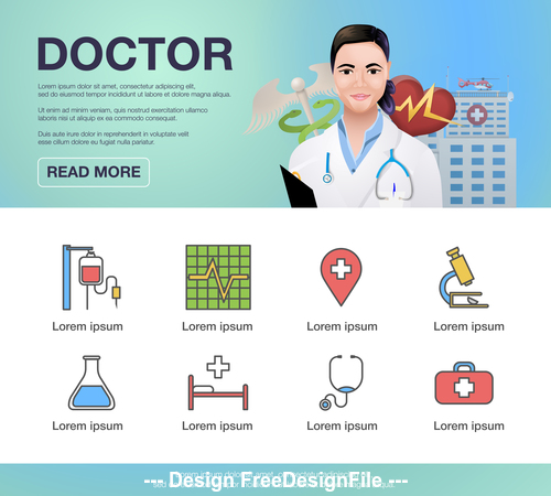 Medical Promotion Poster Flyer vector