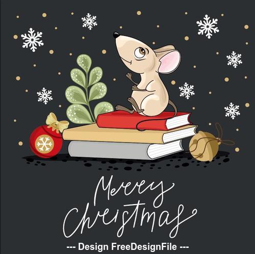Merry christmas 2020 new year illustration vector
