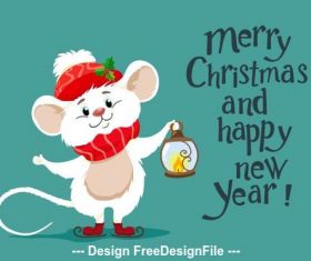 Merry christmas and happy new year vector