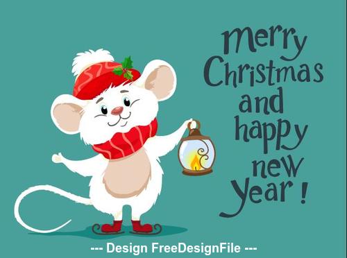 Merry christmas and happy new year vector
