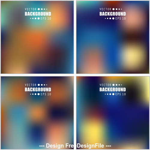 Multicolored blurred abstract background vector 01