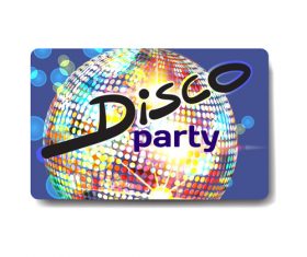Night club gift card vector