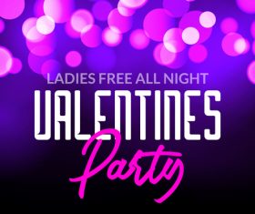 Nightclub lady free flyer vector