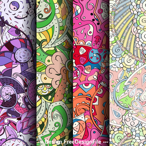 Personalized wallpaper murals seamless patterns vector