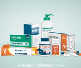 Pharmaceuticals icon vector