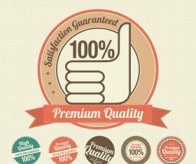 Premium quality label vector