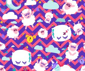 Purple background red stripes good night background vector