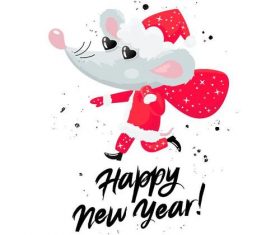Rat New Year 2020 illustration vector