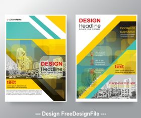 Real estate background Brochure flyer design vector