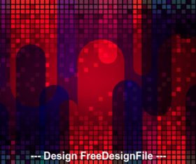 Red abstract small checkered metal background vector