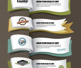 Ribbon banner design vector