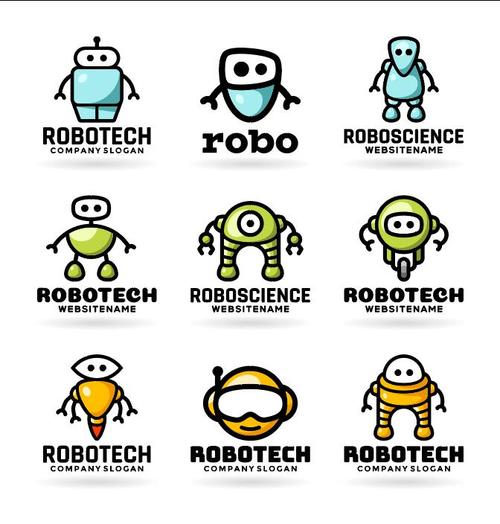 Robots Icons vector